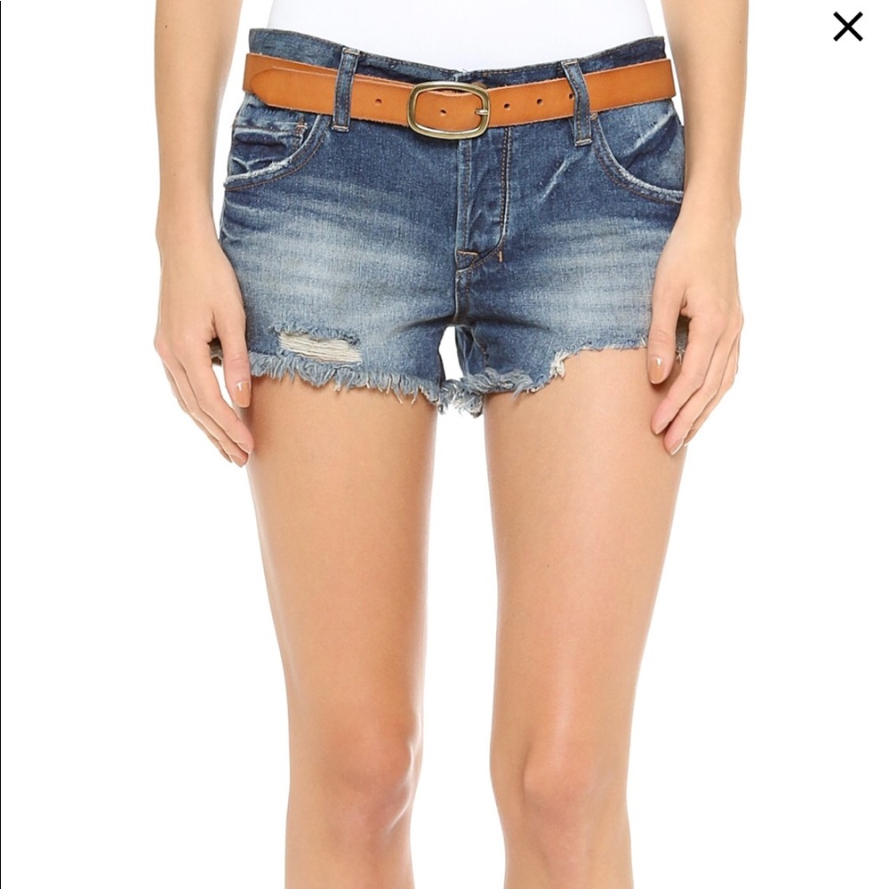 Free people denim shorts